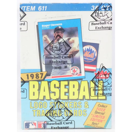 1987 Fleer Baseball Wax Box | BBCE Authenticated | P8467523