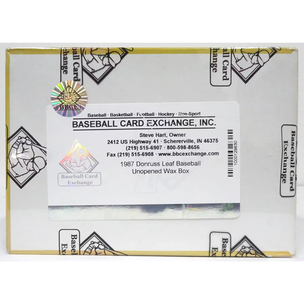 1987 Leaf Baseball Wax Box | BBCE Authenticated (Ships Sealed Only) | P8467524