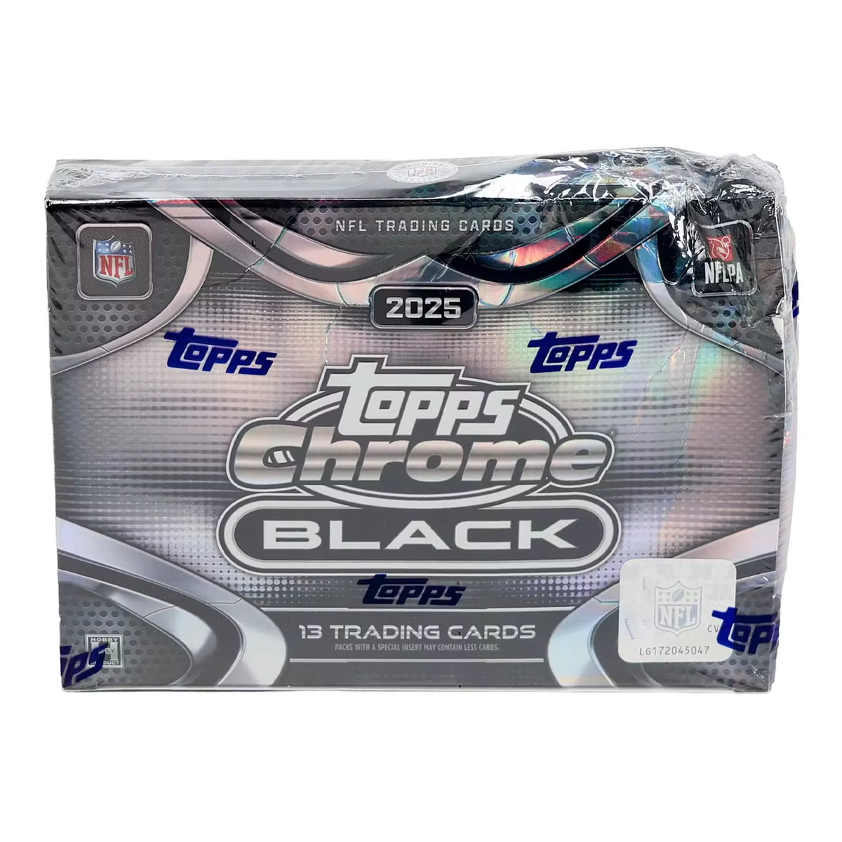 2025 Topps Chrome Black Football Hobby Box | Slightly Damaged | P8520148