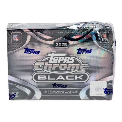 2025 Topps Chrome Black Football Hobby Box | Slightly Damaged | P8520148