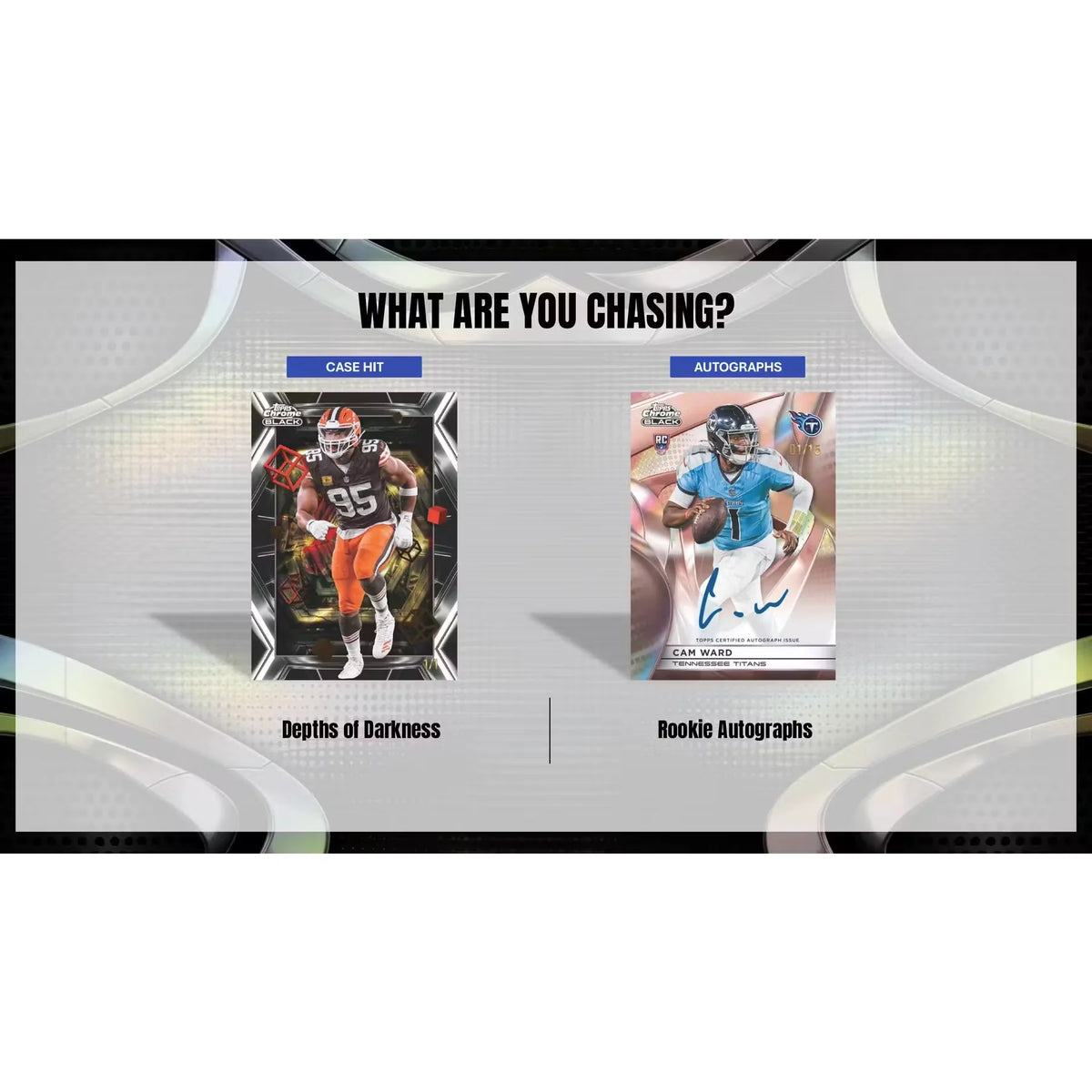 2025 Topps Chrome Black Football Hobby Box | Slightly Damaged | P8520148