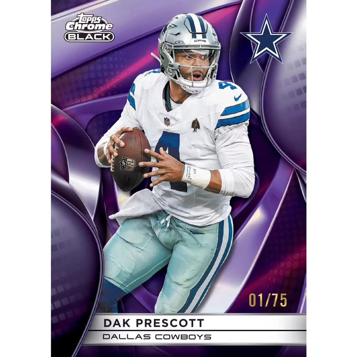 2025 Topps Chrome Black Football Hobby Box | Slightly Damaged | P8520148