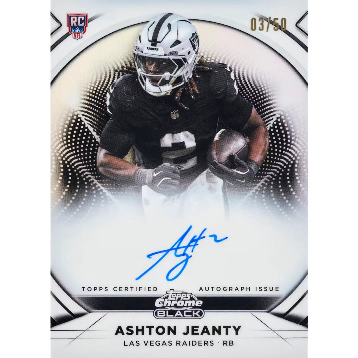 2025 Topps Chrome Black Football Hobby Box | Slightly Damaged | P8520148