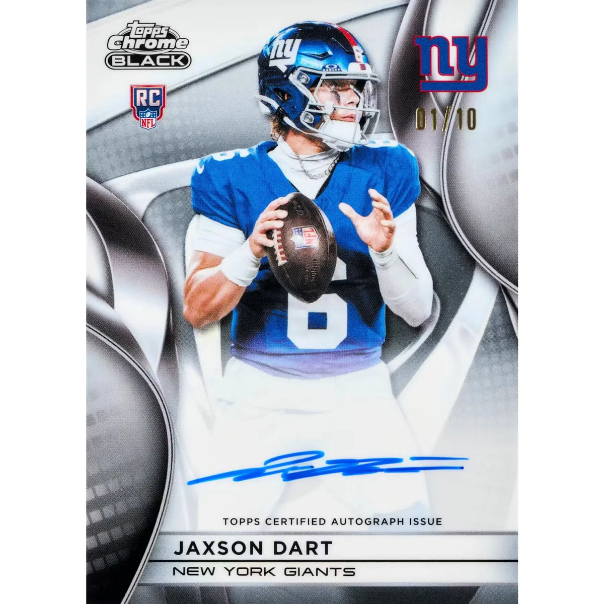 2025 Topps Chrome Black Football Hobby Box | Slightly Damaged | P8520148