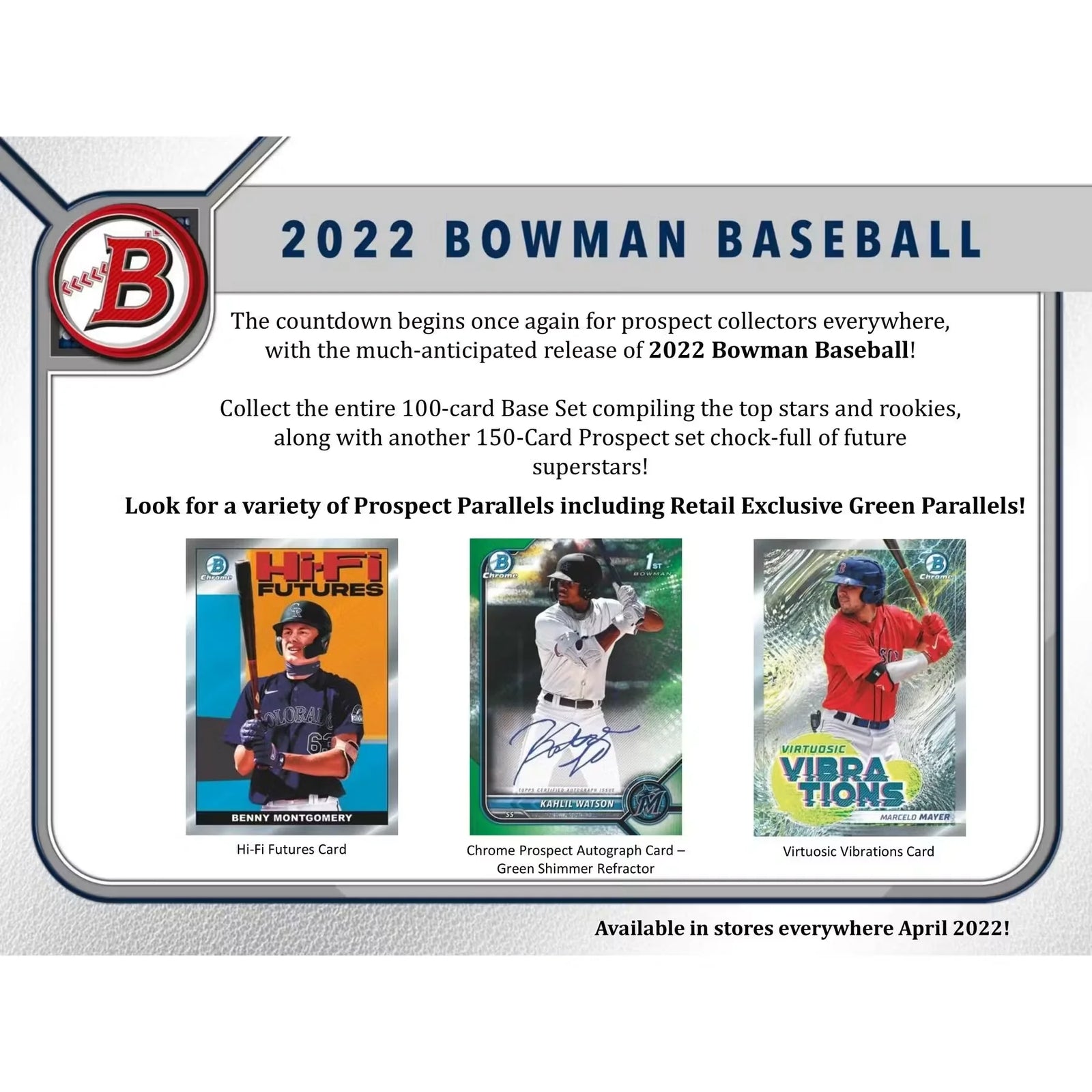 2022 Bowman Baseball 6-Pack Blaster Box (Ships Sealed Only) - D