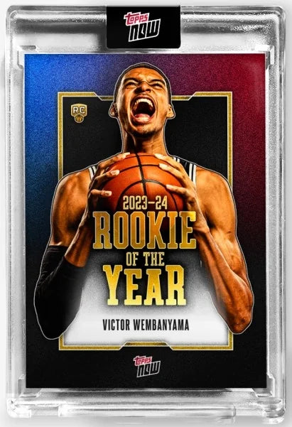 Victor Wembanyama 2023-24 Topps Now Rookie of the Year Card
