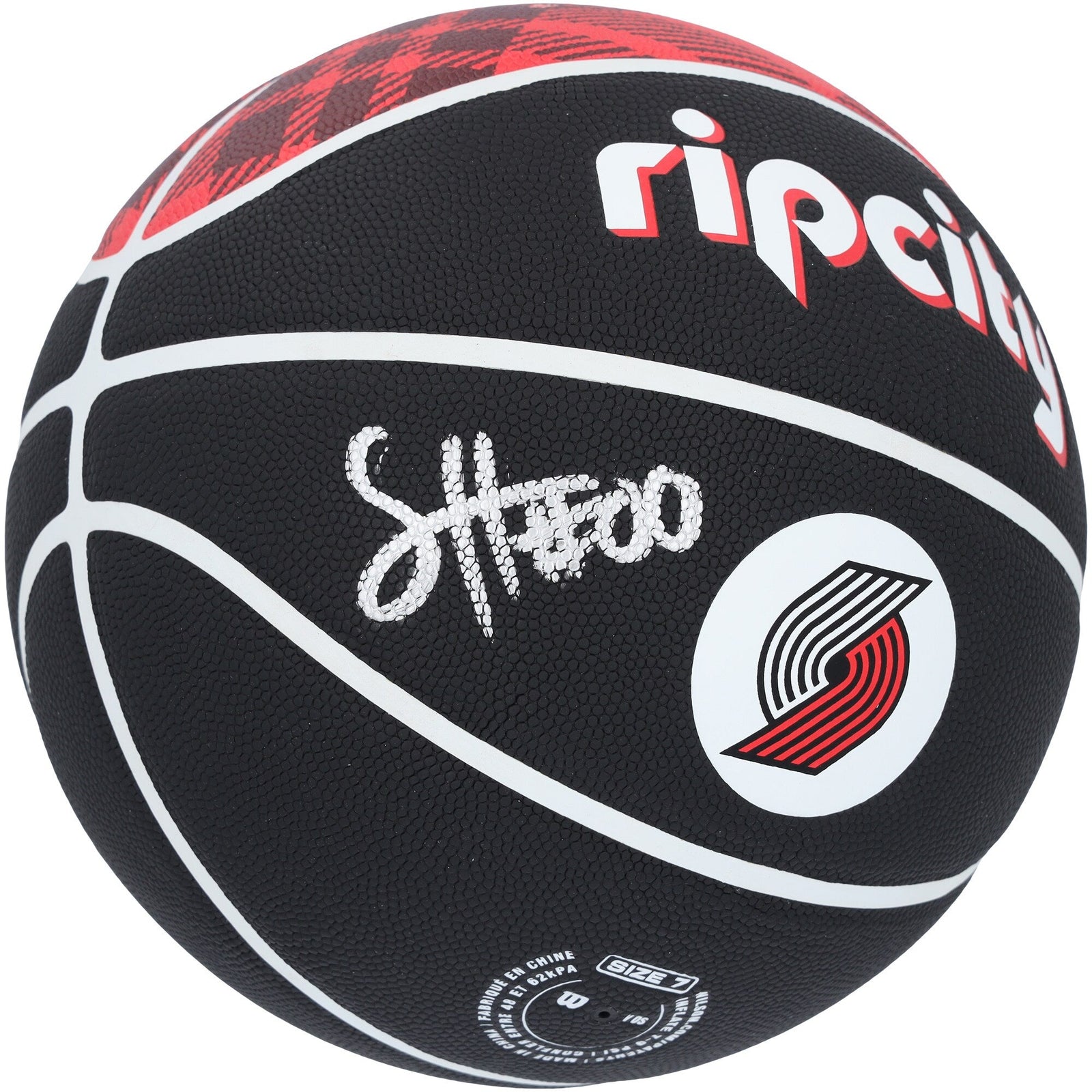 Scoot Henderson Portland Trail Blazers Autographed Fanatics Authentic Wilson Rip City Edition Collectors Basketball - The Ballers Bank