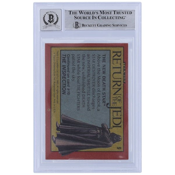 Scott Marshall Star Wars Autographed 1983 Topps Return of the Jedi 9 BGS Authenticated 10 Card - The Ballers Bank