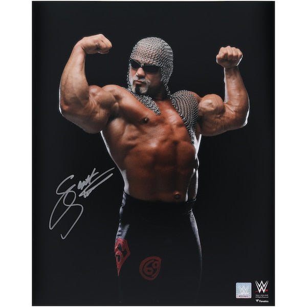 Scott Steiner WWE Autographed Fanatics Authentic 16" x 20" Flexing Photograph - The Ballers Bank