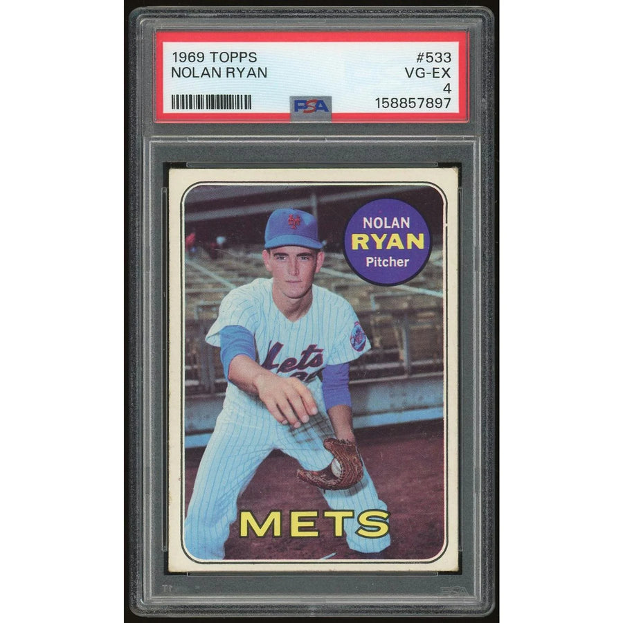 Nolan Ryan 1969 Topps #533 Rookie Card | PSA 4