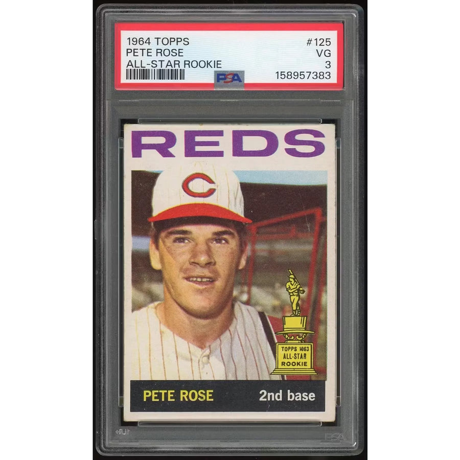1964 Topps #125 Pete Rose Baseball Card | PSA 3