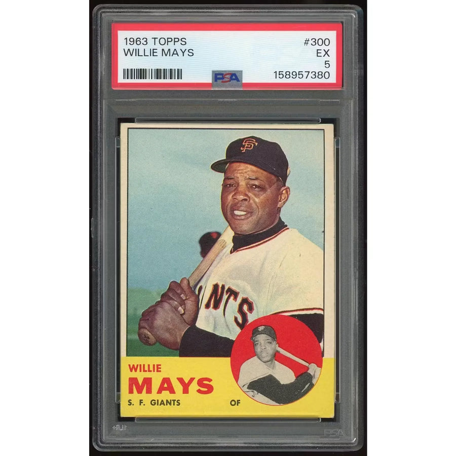 Willie Mays 1963 Topps #300 Card | PSA 5