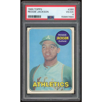 Reggie Jackson 1969 Topps #260 Rookie Card | PSA 4