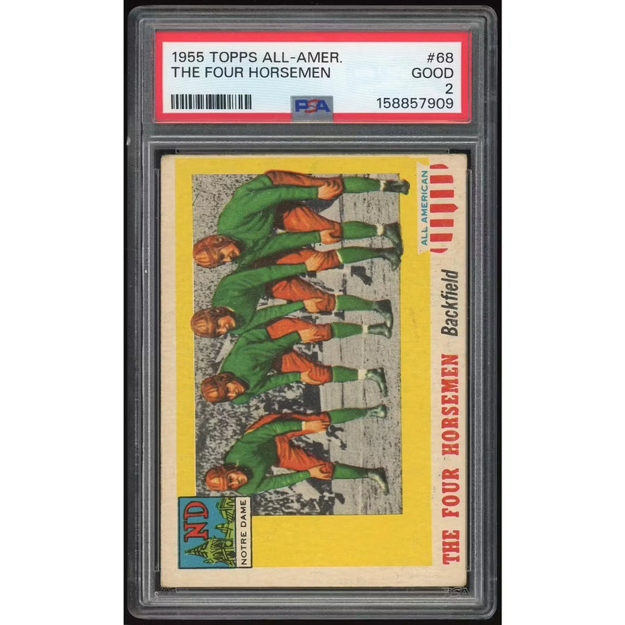 1955 Topps All-American #68 The Four Horsemen | PSA 2