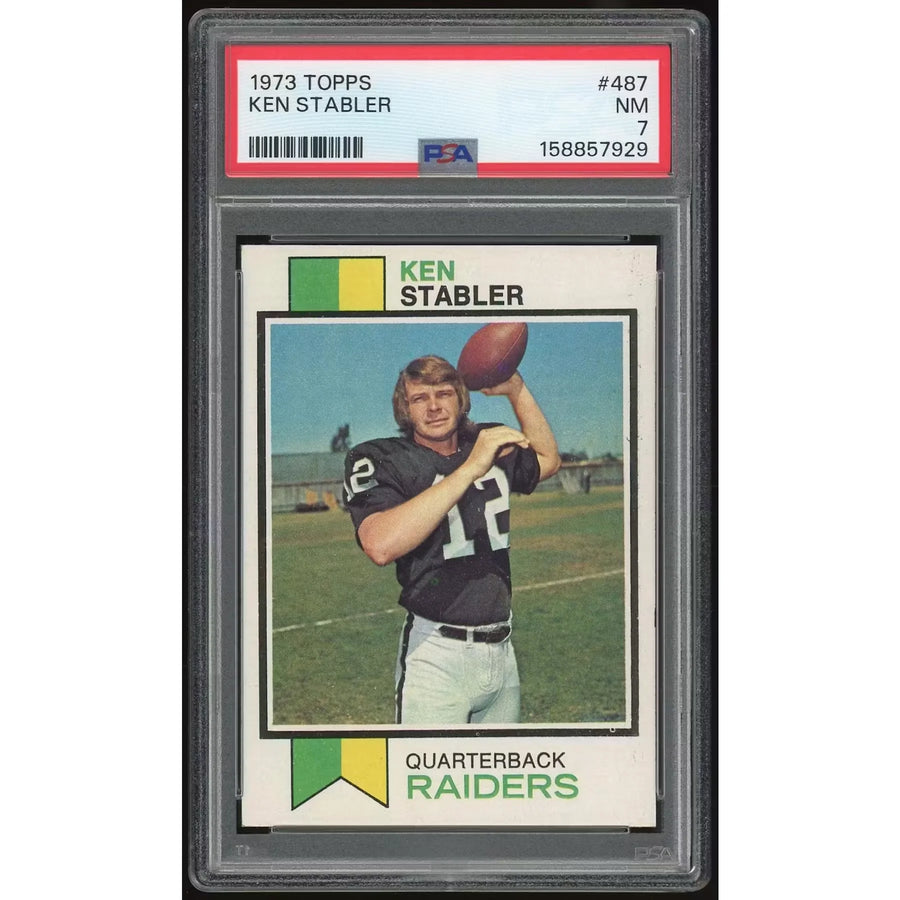 1973 Topps #487 Ken Stabler Rookie Card | PSA 7