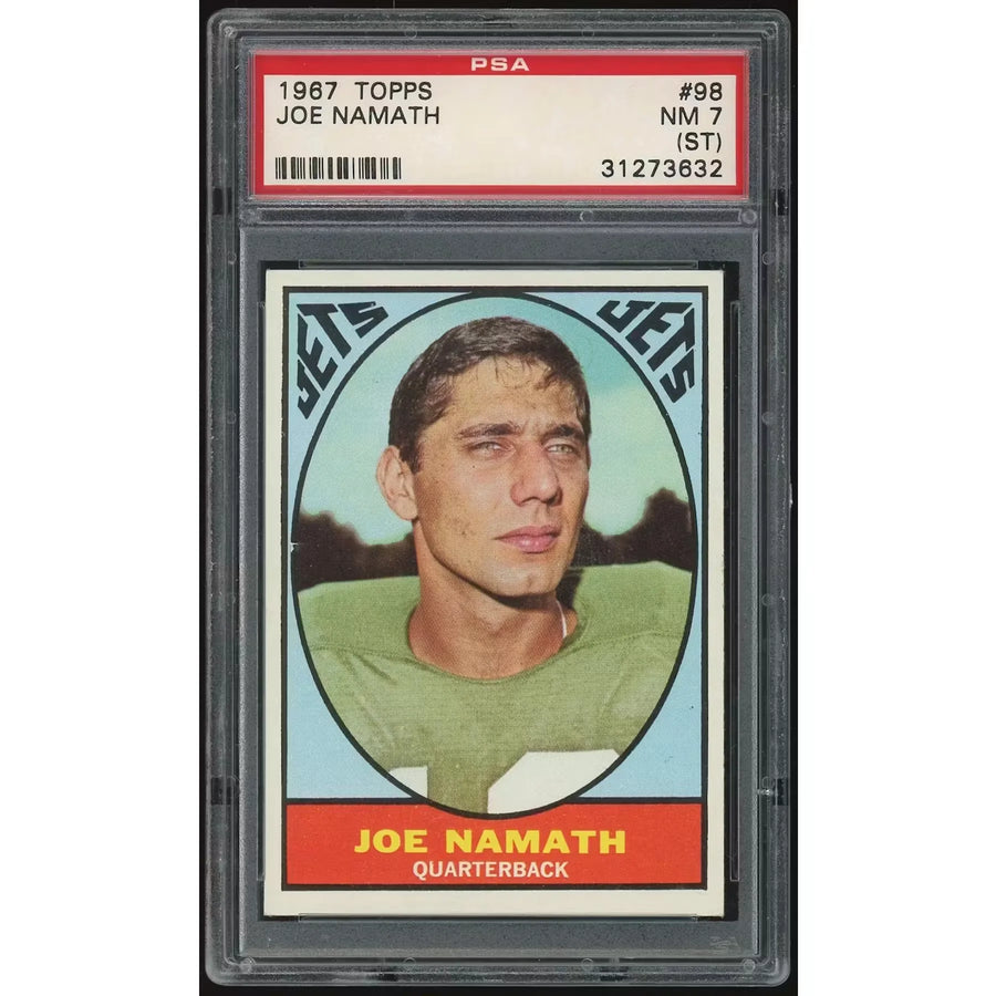 Joe Namath 1967 Topps #98 Football Card | PSA 7