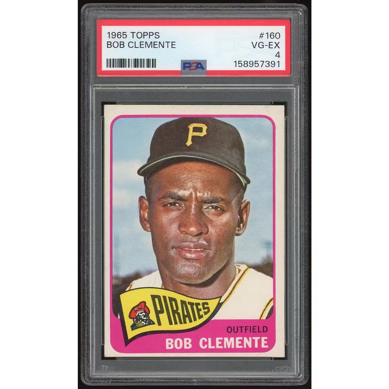 Roberto Clemente 1965 Topps #160 Card | PSA 4