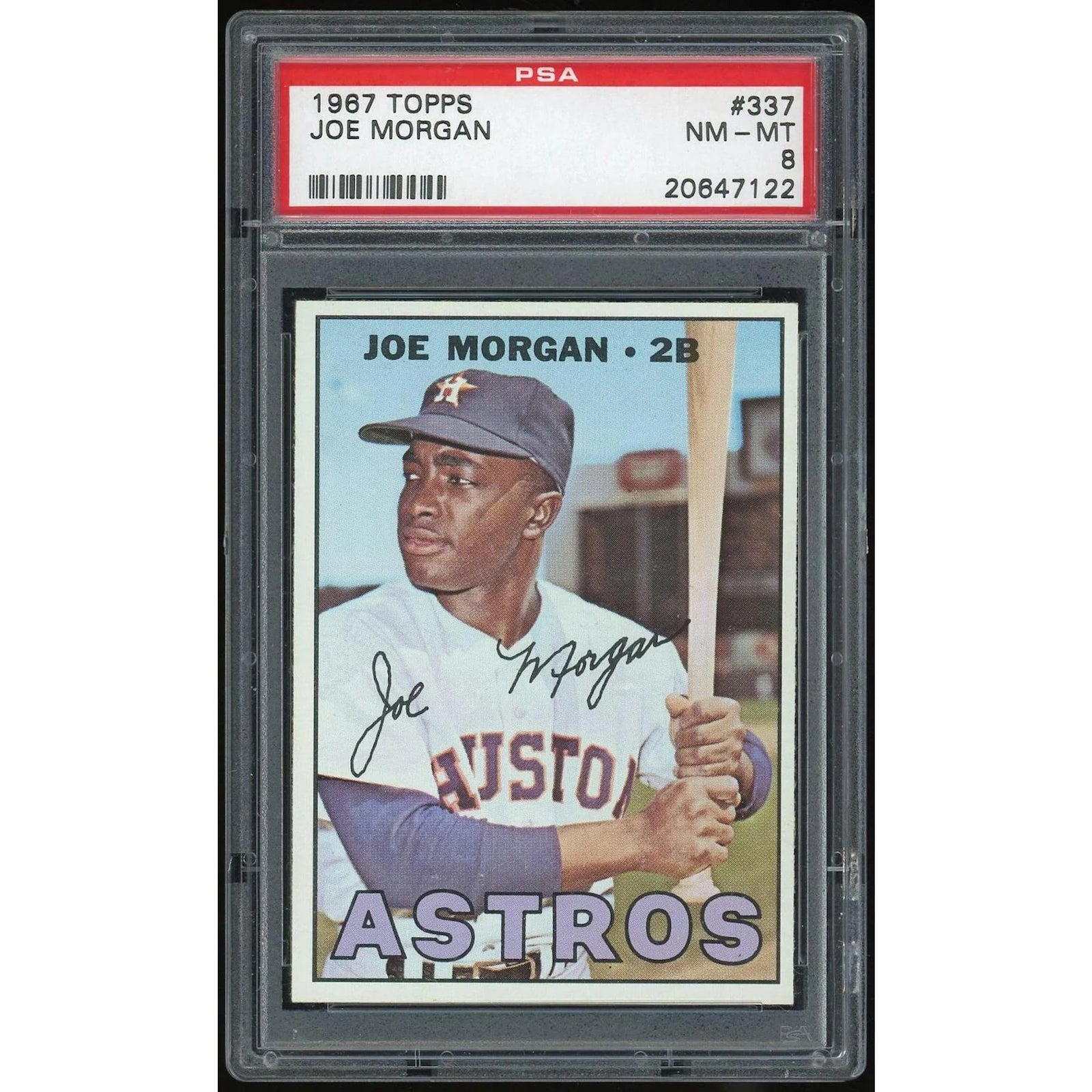 Joe Morgan 1967 Topps #337 Card | PSA 8