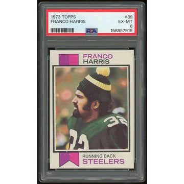 Franco Harris 1973 Topps #89 Rookie Card | PSA 6