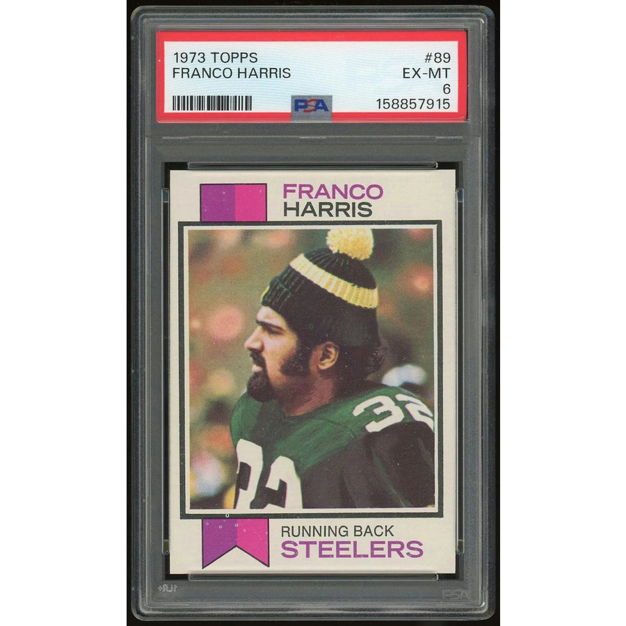 Franco Harris 1973 Topps #89 Rookie Card | PSA 6