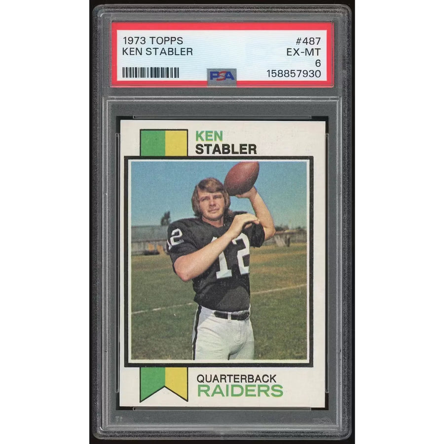 1973 Topps #487 Ken Stabler Rookie Card | PSA 6