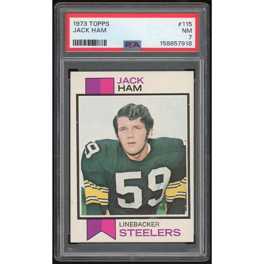 Jack Ham 1973 Topps #115 Rookie Card | PSA 7