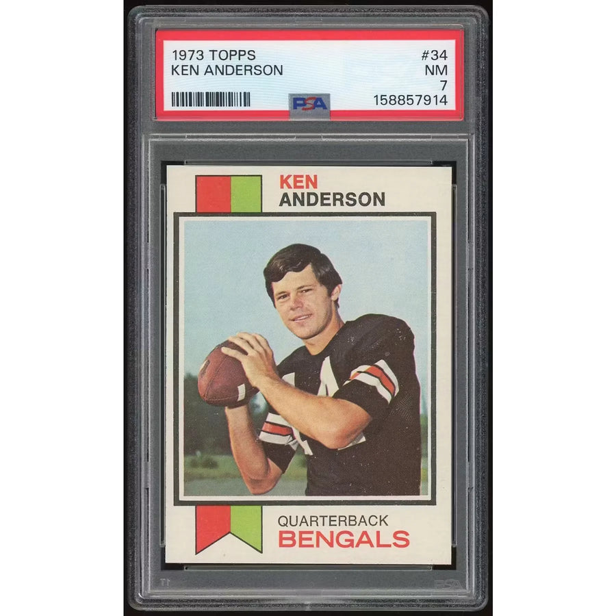 1973 Topps #34 Ken Anderson Rookie Card | PSA 7