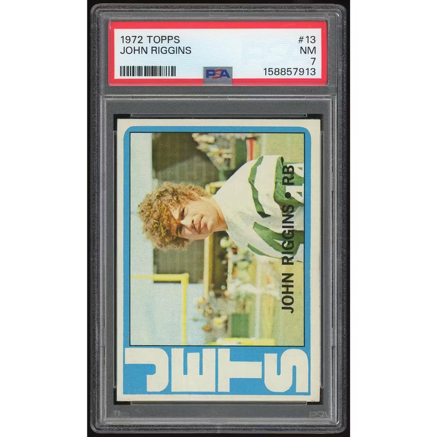 1972 Topps #13 John Riggins Rookie Card | PSA 7