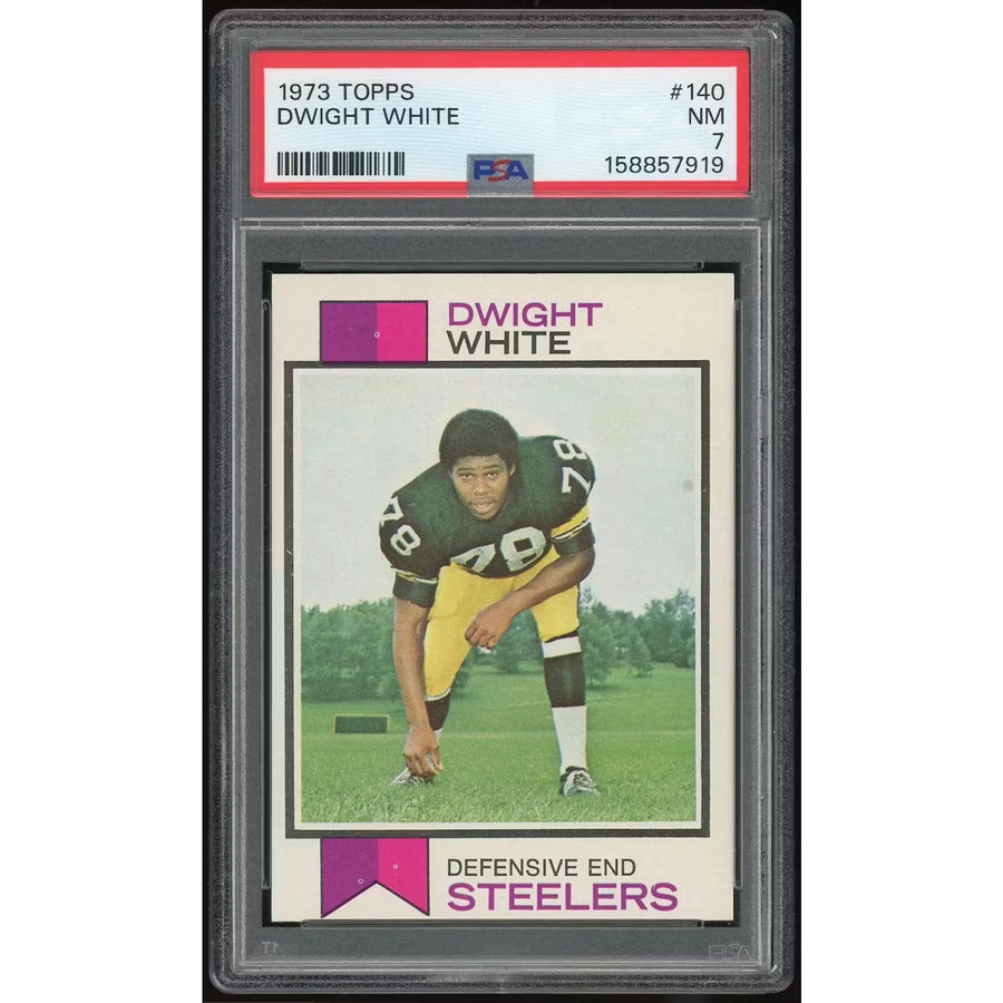 Dwight White 1973 Topps #140 Rookie Card | PSA 7