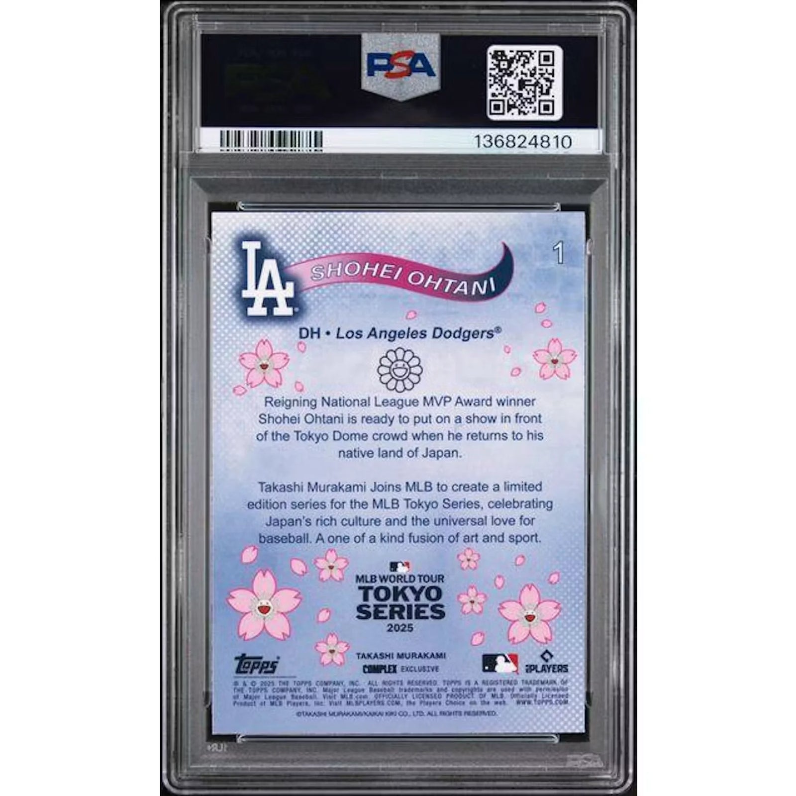 Shohei Ohtani 2025 Topps Tokyo Series Card #1 | PSA 10