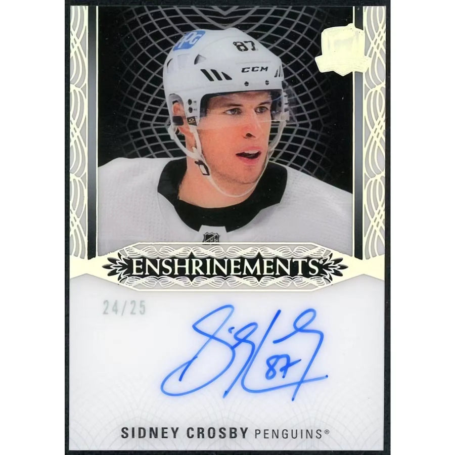 2022-23 Sidney Crosby Signed The Cup Enshrinements Card | Auto/25