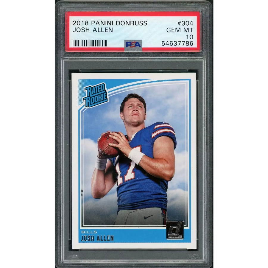 2018 Panini Donruss Josh Allen Rated Rookie #304 PSA 10 - D2
