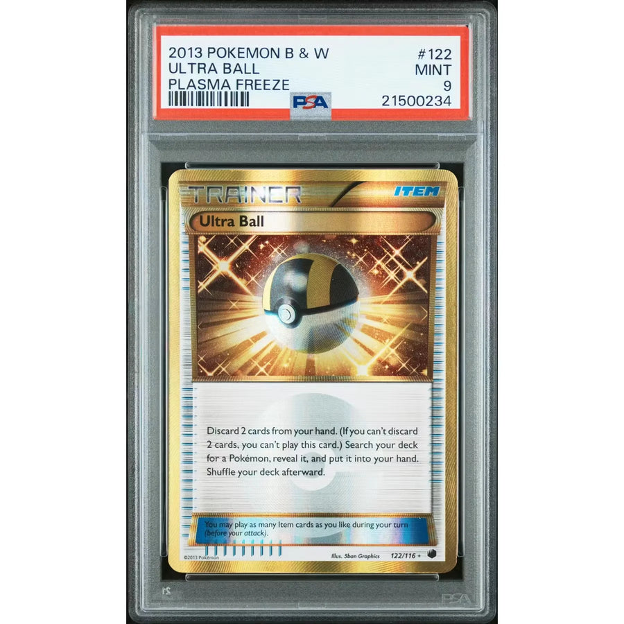 Pokemon BW Plasma Freeze Ultra Ball 122/116 | PSA 9