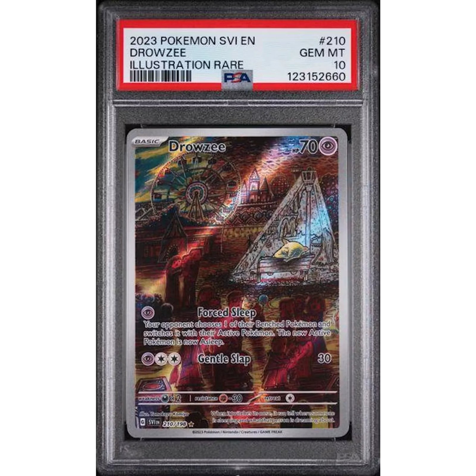 Drowzee Illustration Rare #210 2023 Pokemon Scarlet & Violet | PSA 10