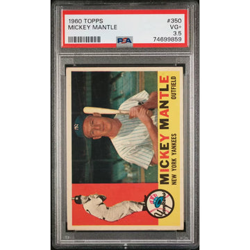 Mickey Mantle 1960 Topps #350 Card | PSA 3.5
