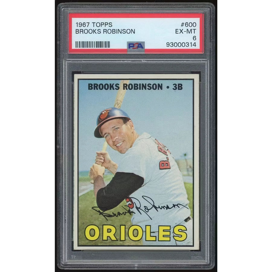 Brooks Robinson 1967 Topps #600 Baseball Card | PSA 6
