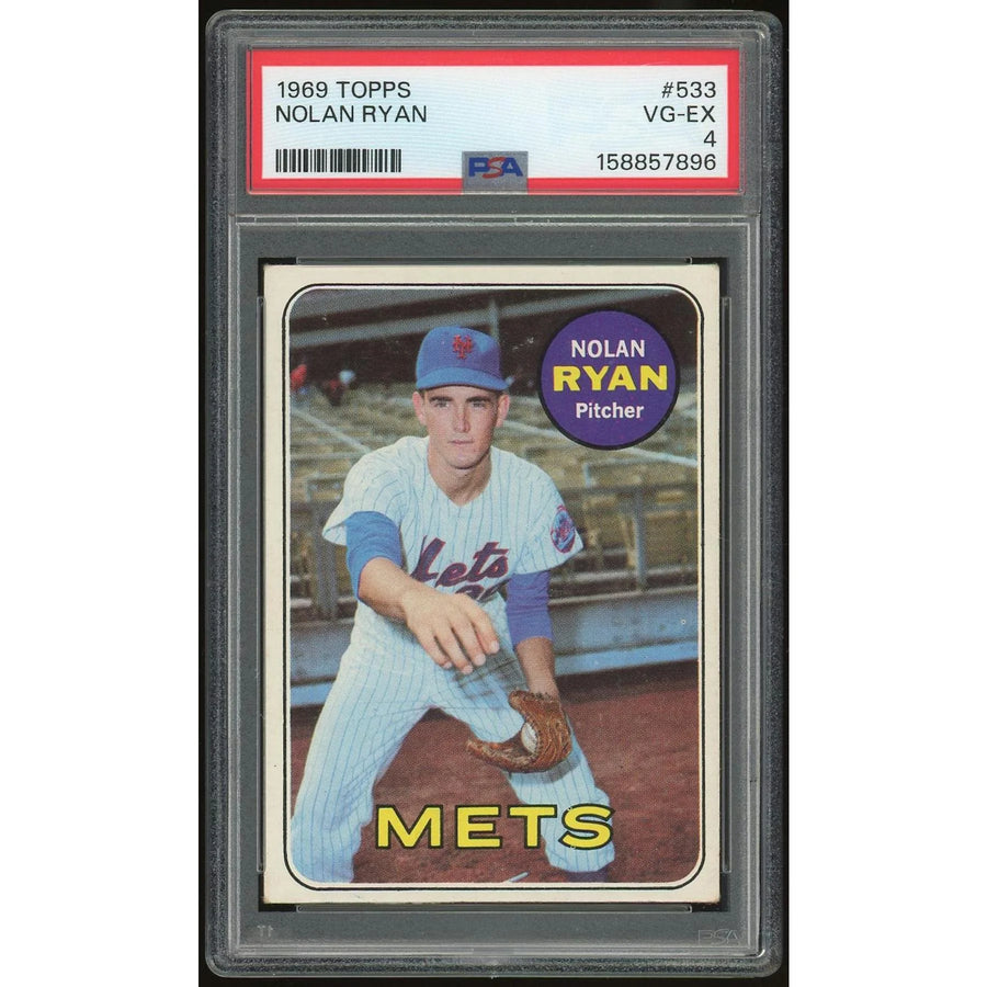 1969 Topps #533 Nolan Ryan Rookie Card | PSA 4