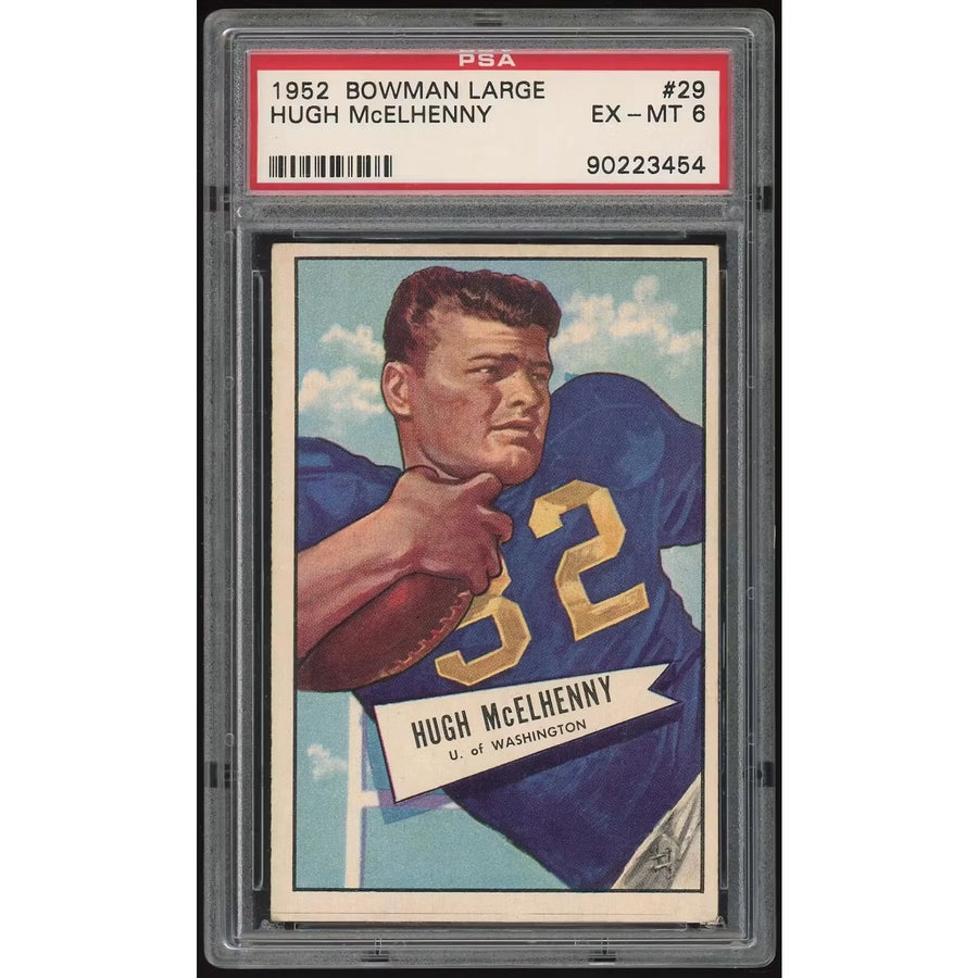 Hugh McElhenny 1952 Bowman Large #29 Rookie Card | PSA 6