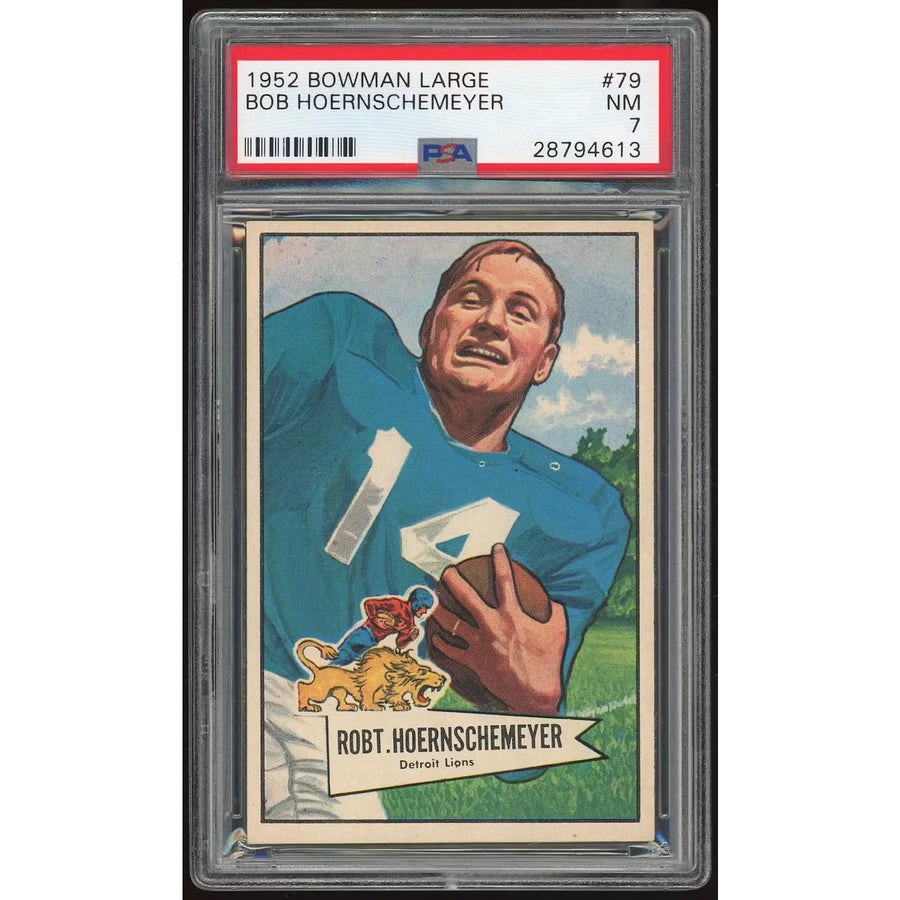 Bob Hoernschemeyer 1952 Bowman Large #79 Card | PSA 7