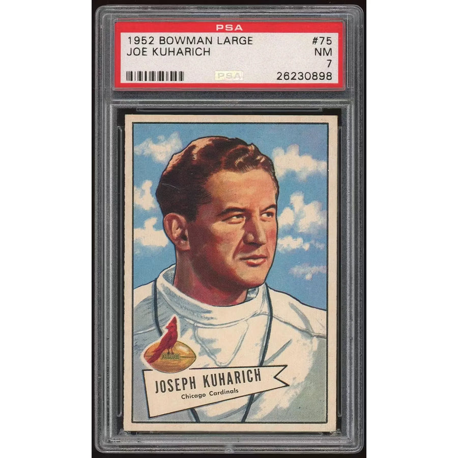 Joe Kuharich 1952 Bowman Large #75 Football Card | PSA 7