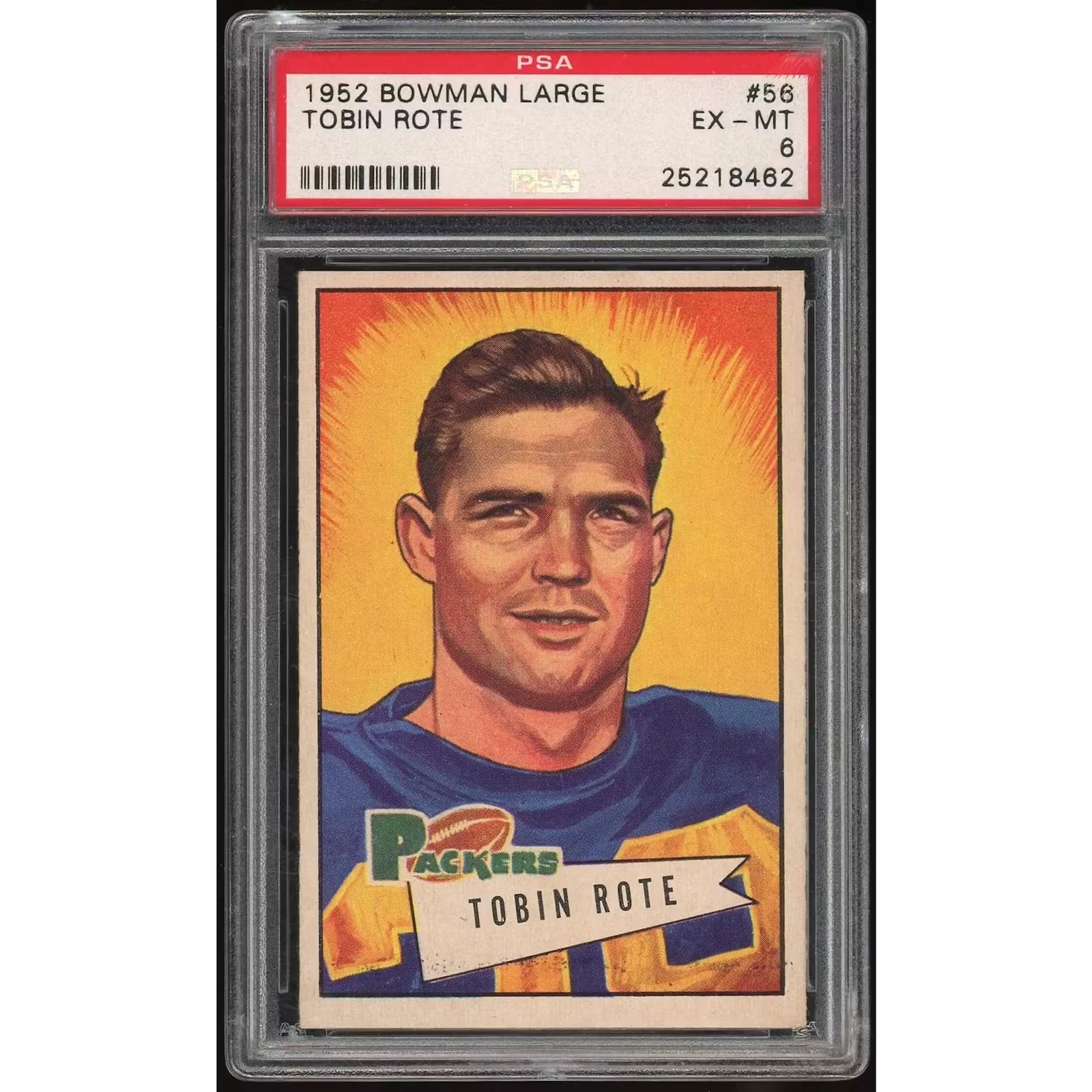 Tobin Rote 1952 Bowman Large #56 | PSA 6
