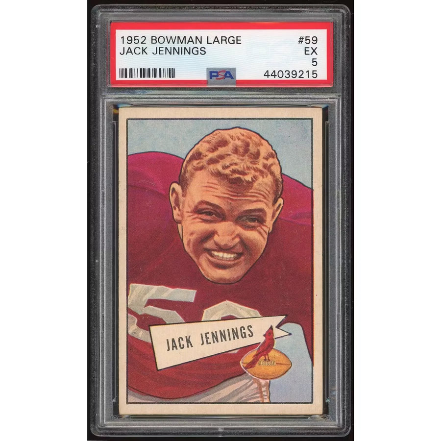 Jack Jennings 1952 Bowman Large #59 | PSA 5