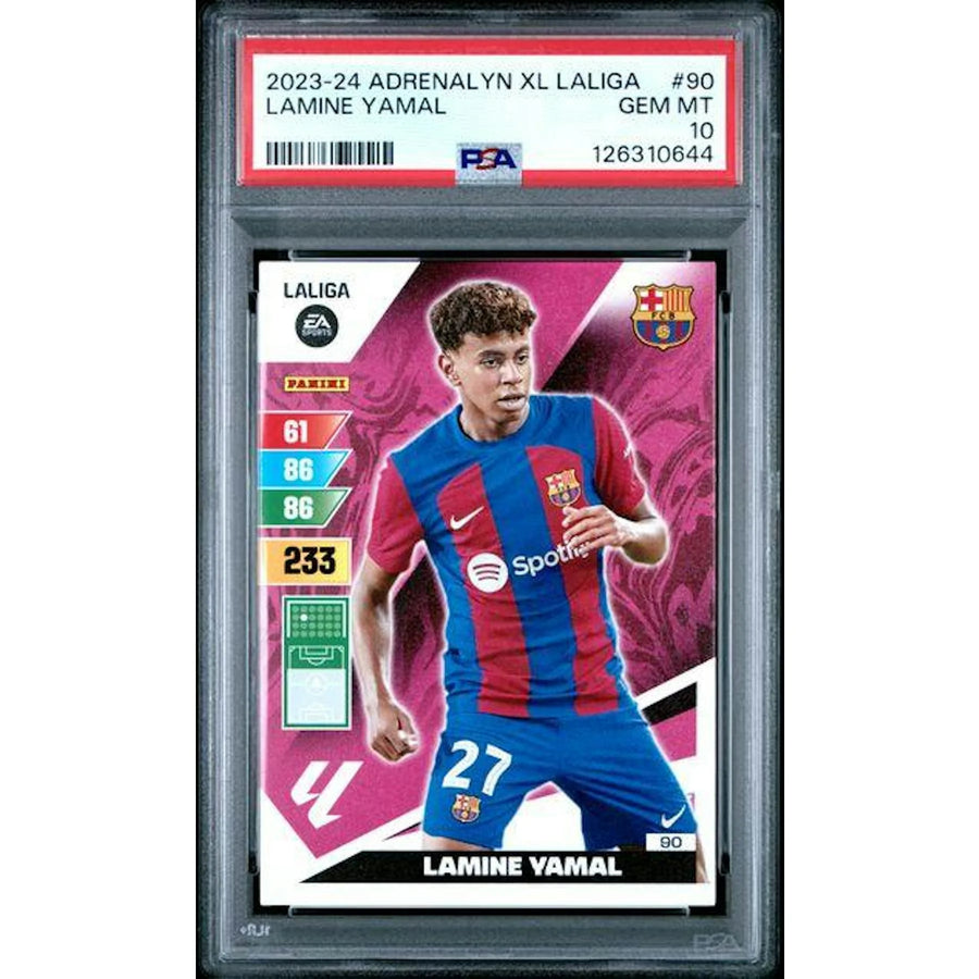 Lamine Yamal 2023-24 Panini Adrenalyn XL Rookie Card #90 | PSA 10
