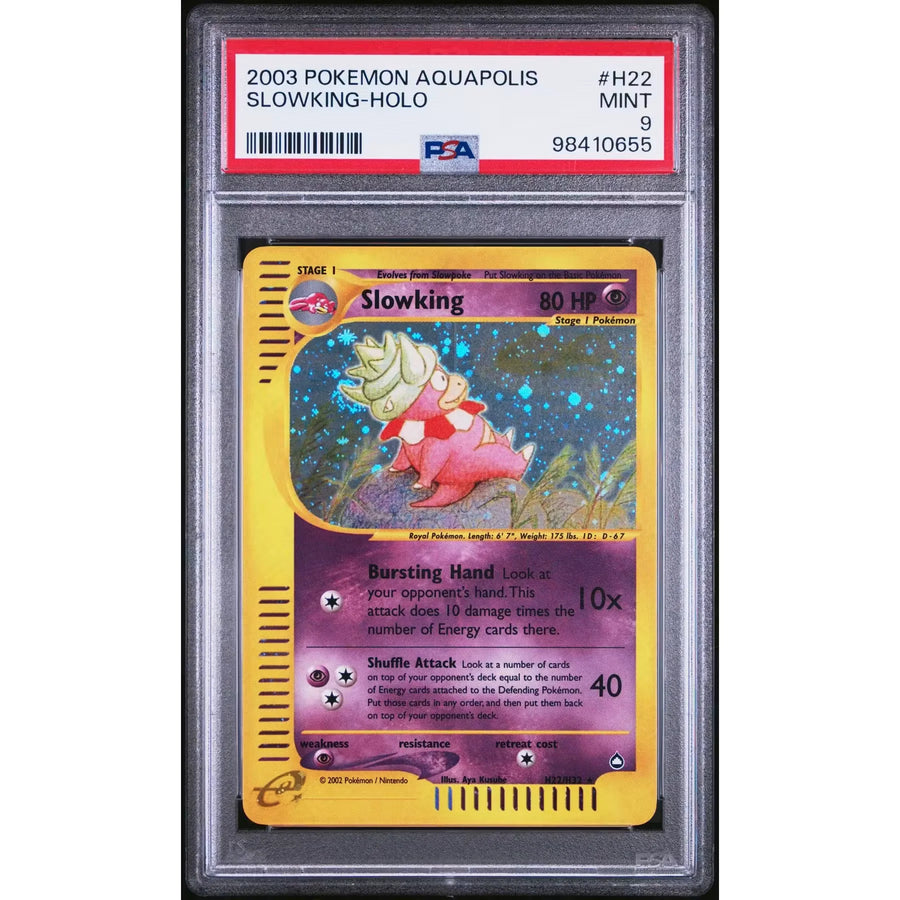 2003 Pokemon Aquapolis Slowking Holo #H22 | PSA 9