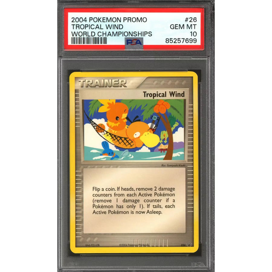 Pokemon 2004 World Championship Promo Tropical Wind 26 | PSA 10 Gem Mint