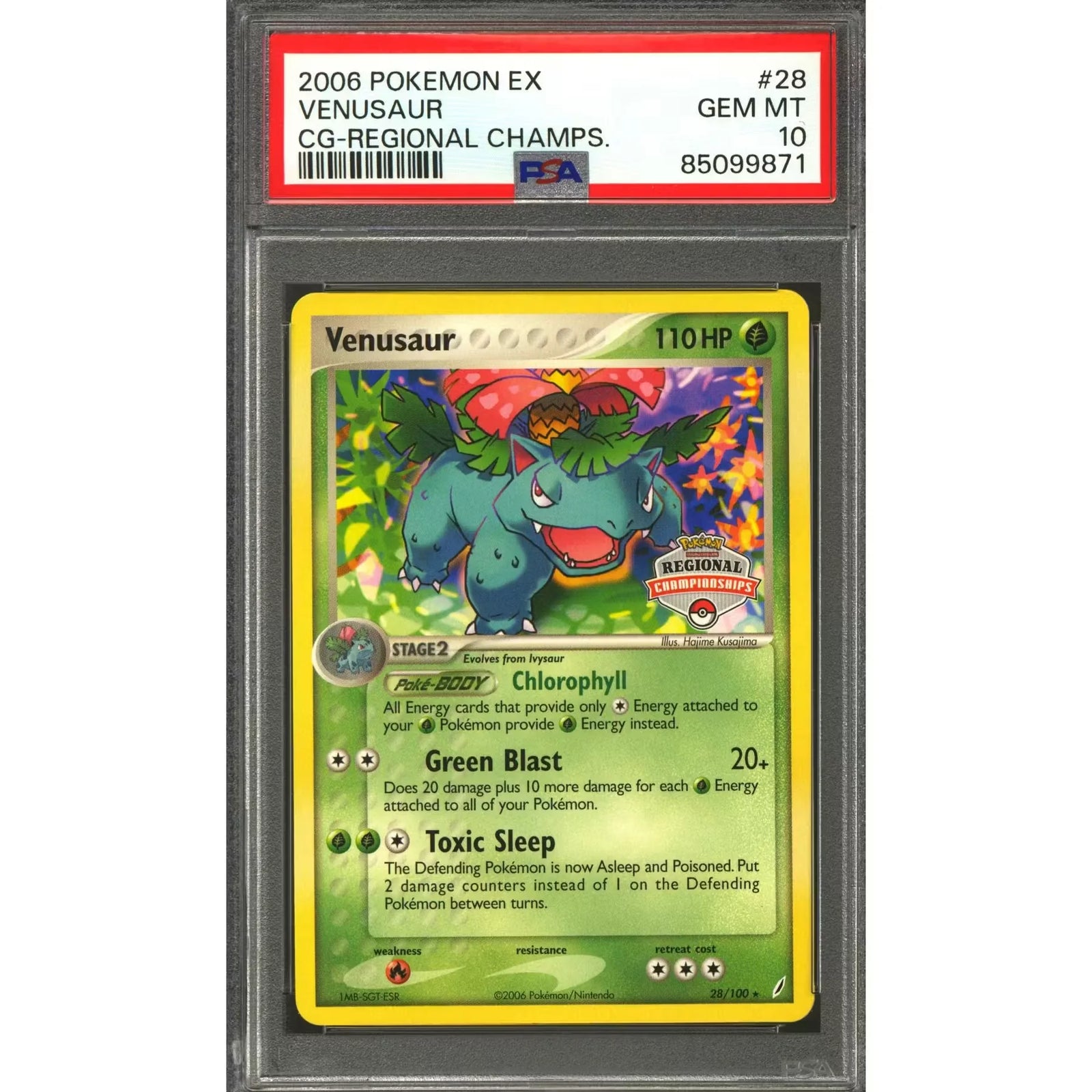 Pokemon 2006 Regional Championship Venusaur 28/100 | PSA 10 Gem Mint