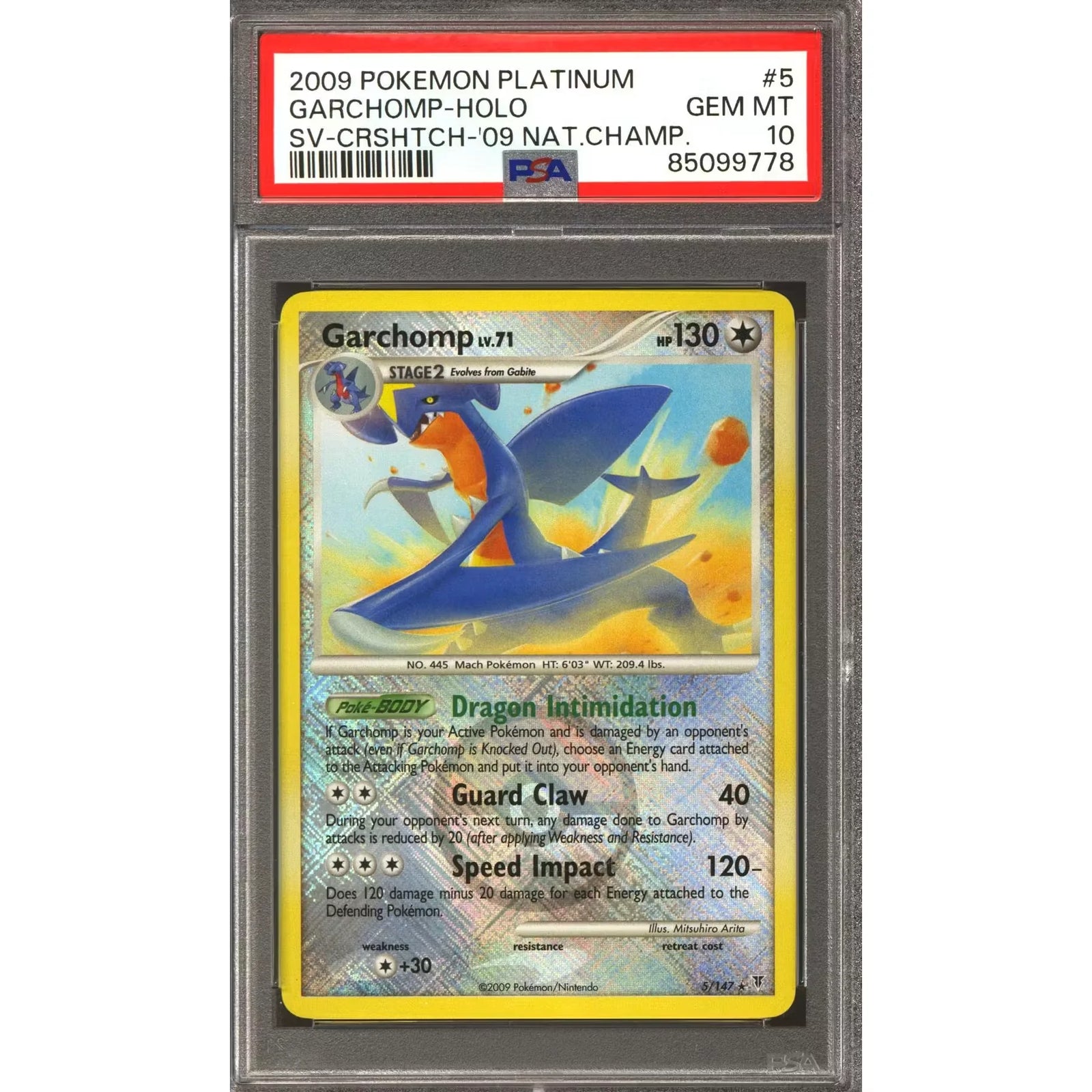 Pokemon 2009 National Championship Garchomp 5/147 | PSA 10 Gem Mint