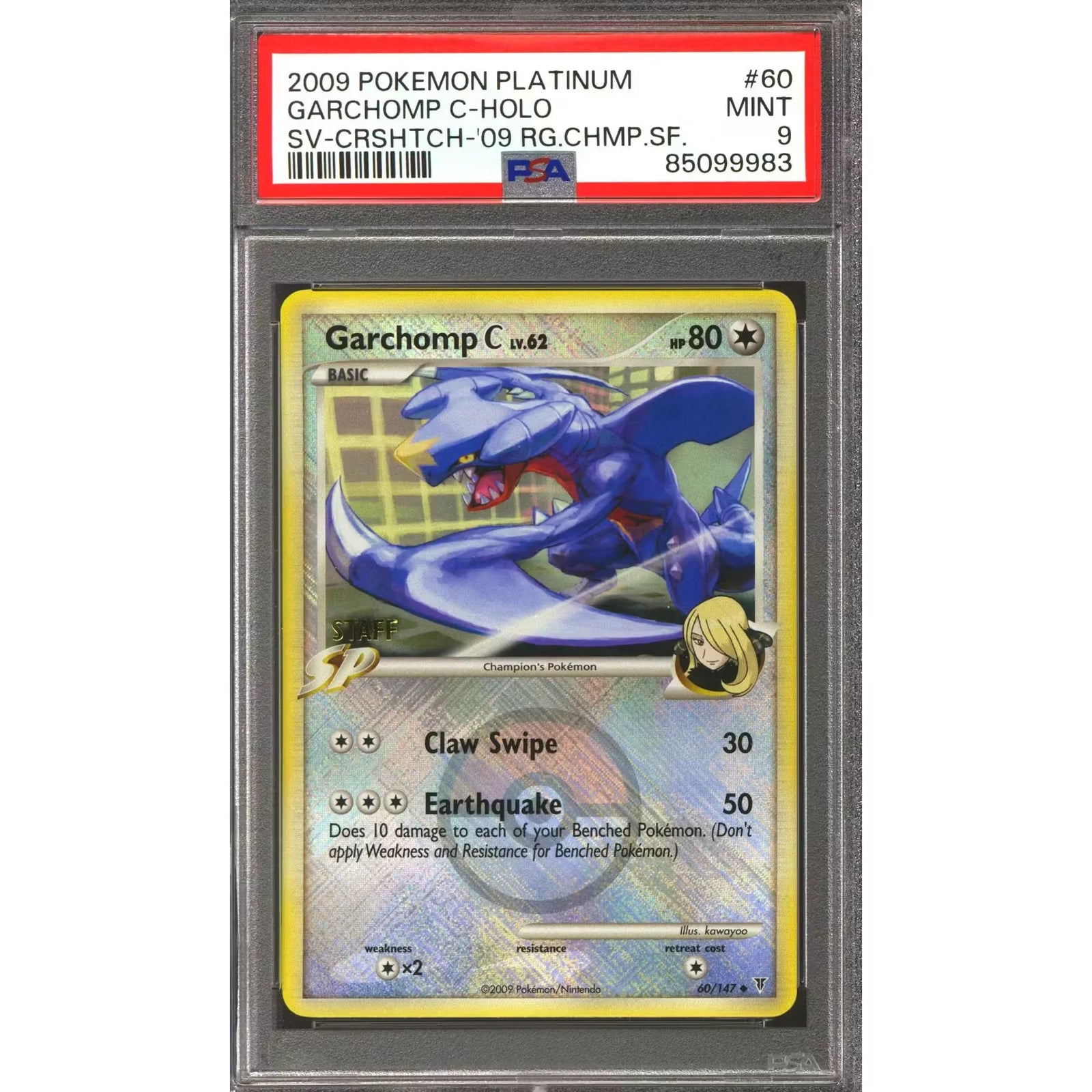 Pokemon 2009 Regional Championships Garchomp Staff Promo | PSA 9