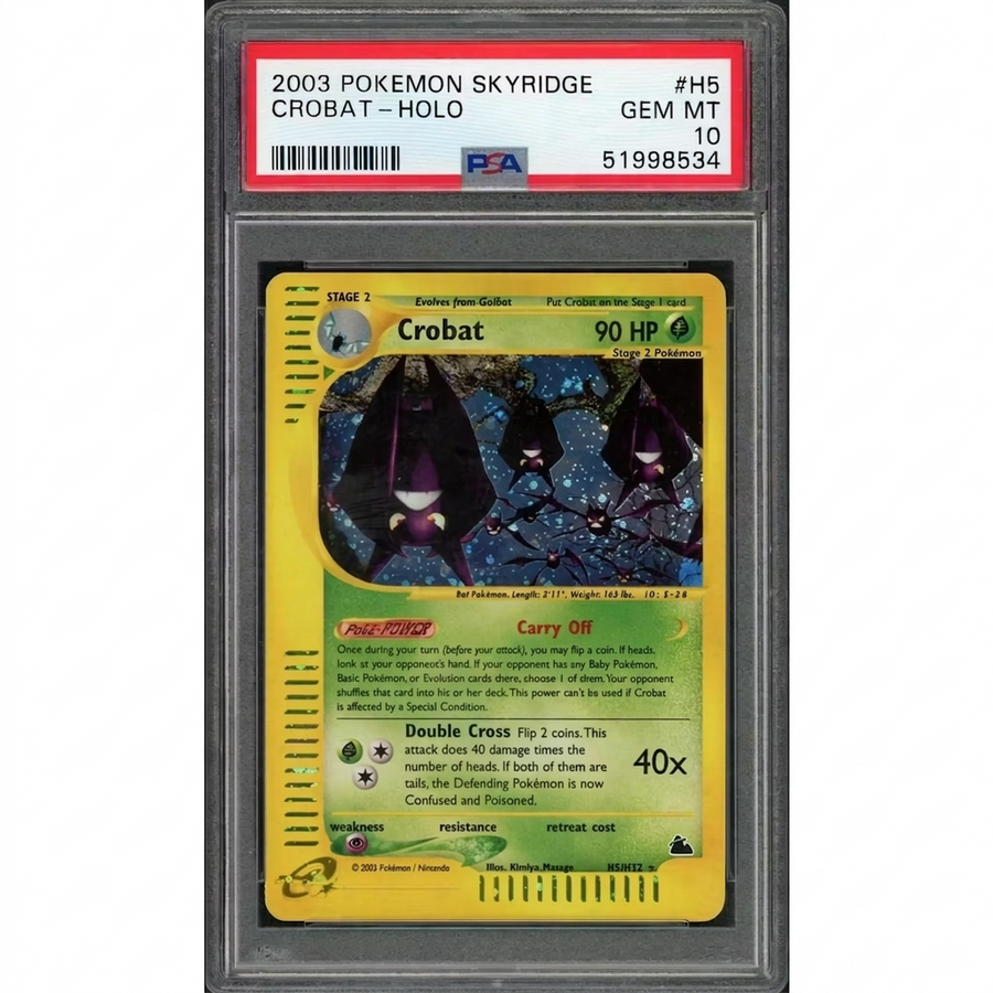 2003 Pokemon Skyridge Crobat Holo #H5 | PSA 10