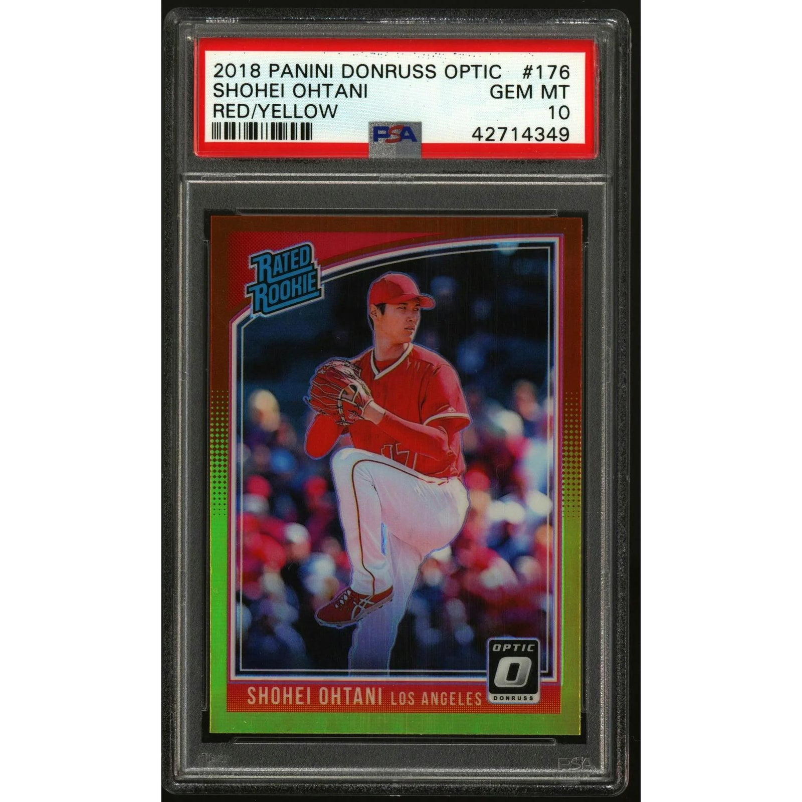 Shohei Ohtani 2018 Panini Donruss Optic #176 Rated Rookie | PSA 10 Gem Mint